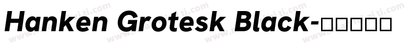 Hanken Grotesk Black字体转换